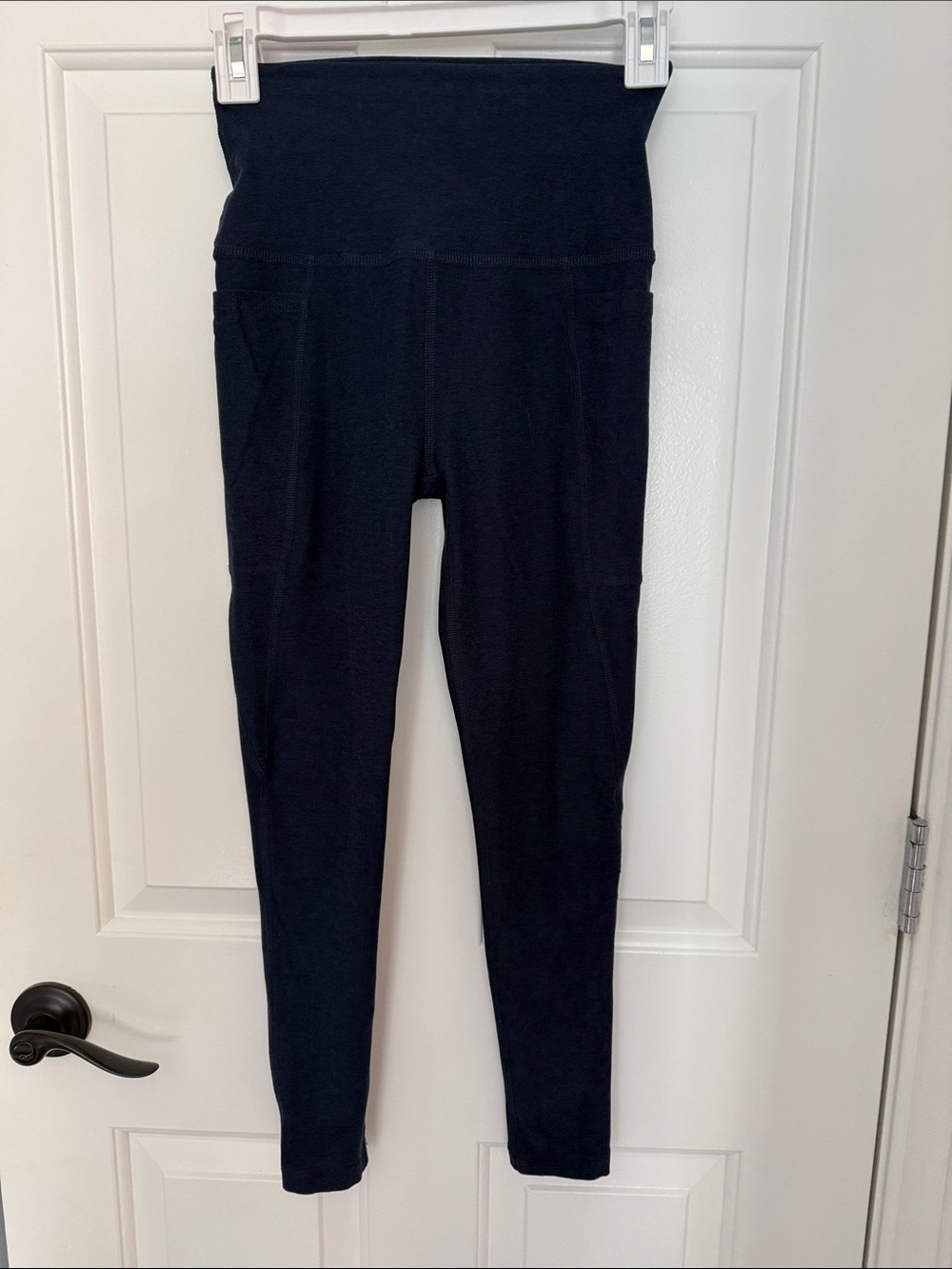Beyond Yoga Spacedye Out of Pocket High Waisted Leggings S Darkest Night